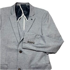 7 Diamonds Blazer FELICIO FLEX Casual Jacket Men's Small Light Blue Jersey Knit‎